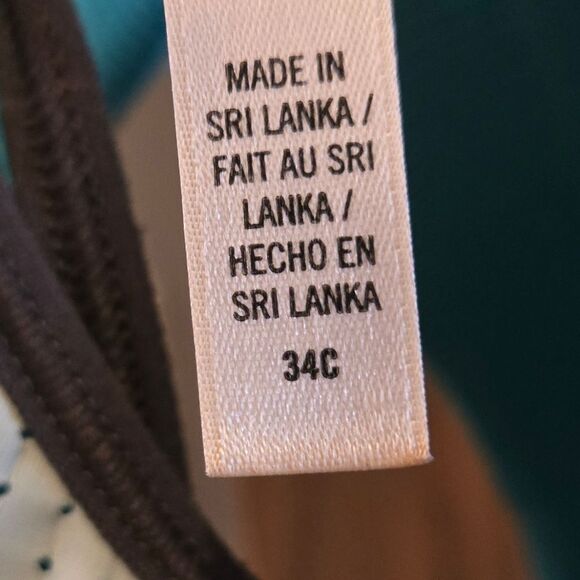 Victoria Secret Sports Bra 34C Underwire Teal Womens Deadstock Retro Vsx - Picture 5 of 16